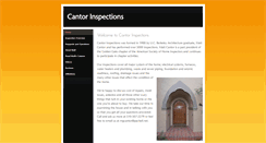 Desktop Screenshot of cantorinspections.com