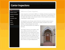 Tablet Screenshot of cantorinspections.com